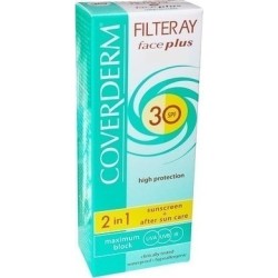 Coverderm Filteray Face Plus 2 in 1 Soft Brown Dry/Sensitive Skin SPF30 50ml