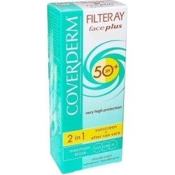 Coverderm Filteray Face Plus 2 in 1 Sunscreen & After Sun Care Normal Skin SPF50+ 50ml 