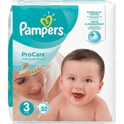 Pampers Pro Care Premium Protection No3 (5-9kg) 32τμχ