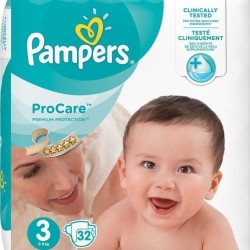 Pampers Pro Care Premium Protection No3 (5-9kg) 32τμχ
