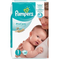 Pampers Pro Care Premium Protection No1 (2-5kg) 38τμχ