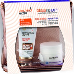 Panthenol Extra Sun Care and Beauty με Color Face Gel SPF30 Αντιηλιακή Κρέμα Τζελ Προσώπου 50ml & ΔΩΡΟ Face and Eye Cream 24ωρη Αντιρυτιδική Κρέμα 50ml & ΔΩΡΟ Νεσεσέρ