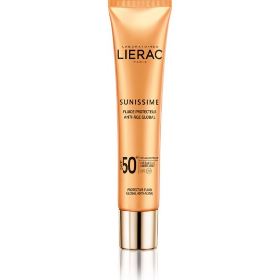 Lierac Sunissime Fluide Protecteur Energisant Anti-Age Global SPF50+ Λεπτόρρευστη Αντηλιακή Κρέμα Προσώπου ολικής αντιγήρανσης 40ml