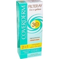 Coverderm Filteray Face Plus 2 in 1 Tinted Light Beige Oily/Acneic Skin SPF30 50ml 