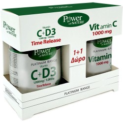 POWER HEALTH Promo Pack Vitamin C + D3 1000mg/1000iu 30s tabs + ΔΩΡΟ Vitamin C 1000mg 20s tabs