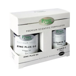 POWER HEALTH Promo Pack Platinum Zinc Plus D3 30s Caps + ΔΩΡΟ Vitamin C 1000mg 20s Tabs