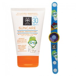 Apivita Suncare Babies Protection with Natural Filters Olive & Calendula SPF30 100ml & ΔΩΡΟ Φωτοευαίσθητο Παιδικό Βραχιόλι