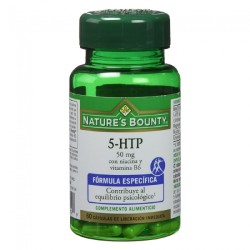 Nature's Bounty 5-HTP 50mg Νιασίνη και βιταμίνη Β6 60caps