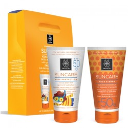 Apivita Suncare Family Pack Kids Protection Face & Body Milk Spf 50 150ml και Face & Body Sun Protection Milk Spf30 150ml