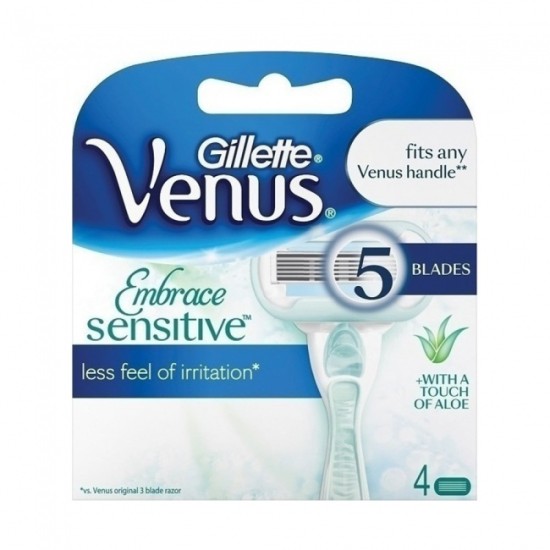 Gillette Venus Embrace Sensitive Ανταλλακτικά 4 τεμ Gillette Venus Embrace Sensitive Ανταλλακτικά 4 τεμ