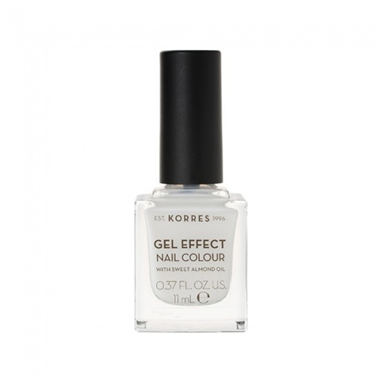 Korres Gel Effect Nail Colour No 02 Porcelain White 11ml Korres Gel Effect Nail Colour No 02 Porcelain White 11ml