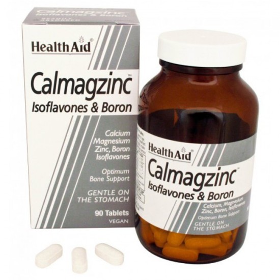 Health Aid Calmagzinc (Calciun Magnesium Zinc Boron) Vegetarian Tablets 90 Health Aid Calmagzinc (Calciun Magnesium Zinc Boron) Vegetarian Tablets 90