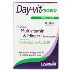 Health Aid Day-Vit Probio 2billion Probiotic & Coq10  30 caps