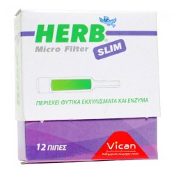 Vican Herb Micro Filter Slim 12 Πίπες