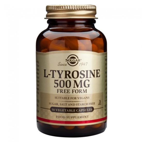 Solgar L-Tyrosine 500mg 50caps Solgar L-Tyrosine 500mg 50caps