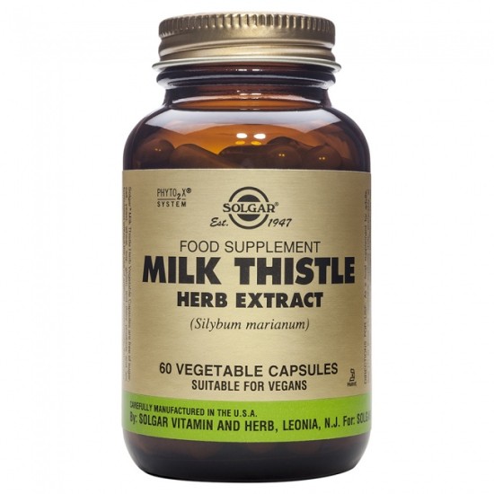 Solgar Milk Thistle Herb & Seed Extract 60caps Solgar Milk Thistle Herb & Seed Extract 60caps
