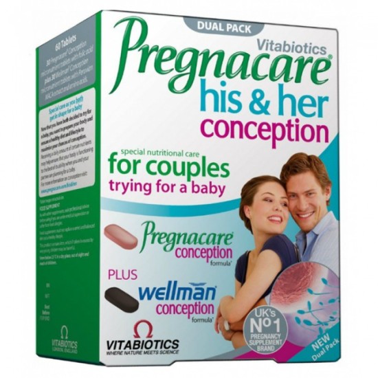 Vitabiotics Pregnacare His & Her Conception 2x30tabs Vitabiotics Pregnacare His & Her Conception 2x30tabs