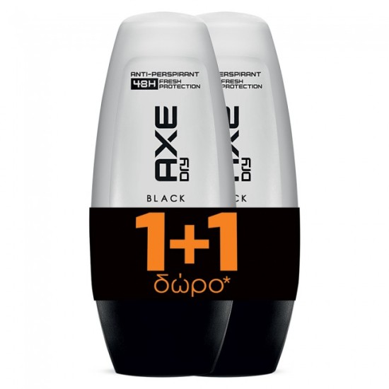 Axe Roll on Black 50ml 1+1 ΔΩΡΟ Axe Roll on Black 50ml 1+1 ΔΩΡΟ