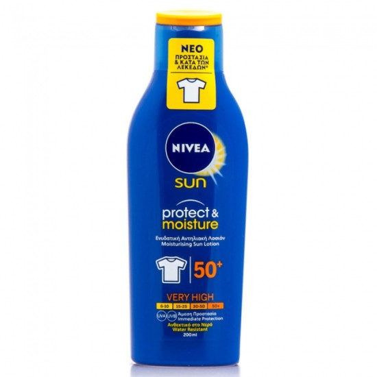 Nivea Sun Protect & Moisture Lotion SPF 50+ 200ml Nivea Sun Protect & Moisture Lotion SPF 50+ 200ml