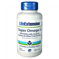 Life Extension Super Omega 3 Epa/Dha With Sesame Lignans 120 softgels