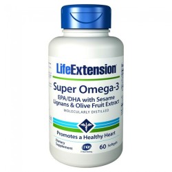 Life Extension Super Omega 3 Epa/Dha With Sesame Lignans 60 softgels