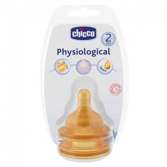 Chicco Θηλή Καουτσούκ Με Ρυθμιζόμενη Ροή 2m+ Chicco Θηλή Καουτσούκ Με Ρυθμιζόμενη Ροή 2m+