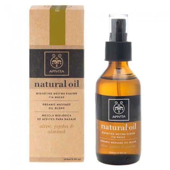 Apivita Βιολογικό Μείγμα Ελαίων Για Μασάζ Ελιά Jojoba & Αμύγδαλο 100ml Apivita Βιολογικό Μείγμα Ελαίων Για Μασάζ Ελιά Jojoba & Αμύγδαλο 100ml