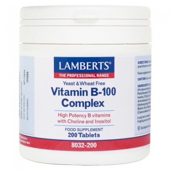 Lamberts Vitamin B-100 Complex 200tabs Lamberts Vitamin B-100 Complex 200tabs